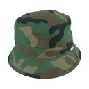 WTAPS ダブルタップス 20AW 202HCDT-HT15 BUCKET HAT COTTON SATIN CAMO カモ コットン サテン バケット ハット グリーン系 ブラウン系 03 メンズ【中古】