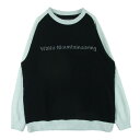 WHITE MOUNTAINEERING ホワイトマウンテニアリング WM2373516 EMBROIDERY PULLOVER エンブロイダリー ラグラン スウェット プルオーバー ブラック系 オフホワイト系 1 メンズ【古着】【中古】