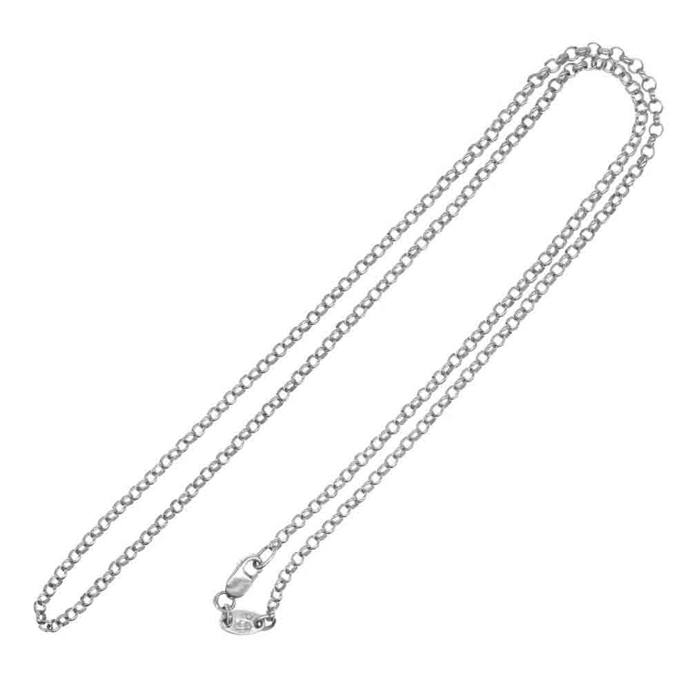 CHROME HEARTS クロムハーツ（原本無） ネックレス NECKCHAIN R18inch ロールチェーン 18インチ シルバー ネックレス シルバー系 メンズ【中古】