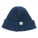 GERUGA ゲルガ LINEN KNIT CAP リネン ニットキャップ ニット帽 ネイビー ネイビー系 メンズ【中古】