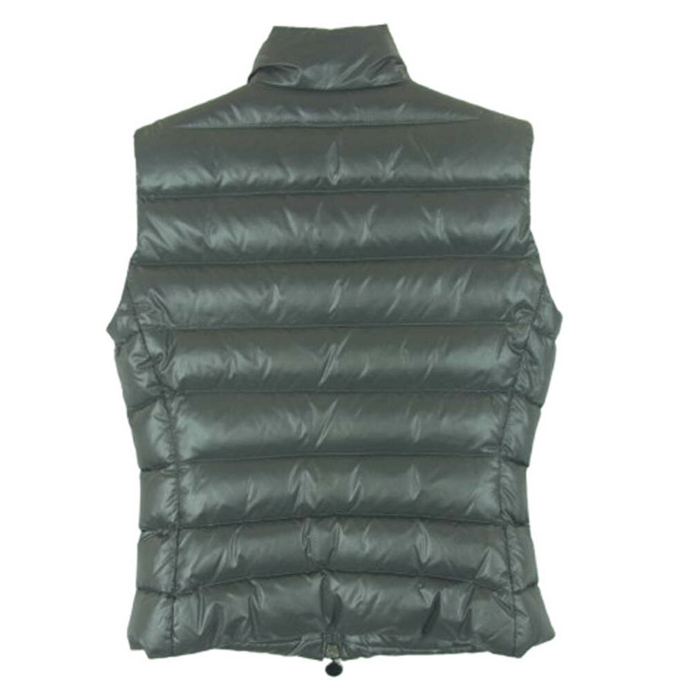 MONCLER モンクレール 120934830105 GHANY ガーニー ロゴワッペン ダウン ベスト ジャケット モルドバ製 グレー系 00 メンズ【古着】【中古】