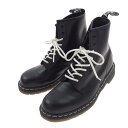 Dr.Martens ドクターマーチン ブーツ 24758001 8 EYE BOOT 8ホール レザー ホワイトステッチ ブーツ ブラック系 UK8 メンズ【中古】