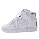 NIKE ナイキ DQ4121-100 UNDERCOVER Dunk High Chaos White アンダーカバー ダンク ハイ カオス ホワイト 24.5cm 【極上美品】 レディース【中古】