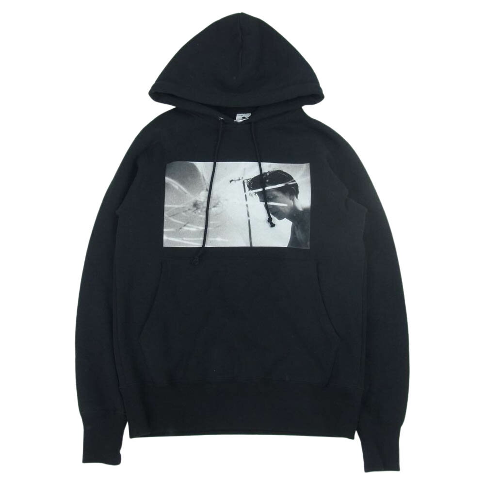 WACKO MARIA ワコマリア LARRY CLARK TULSA HEAVY WEIGHT PULLOVER HOODED SWEAT SHIRT TYPE-1 パーカー ブラック系 XS【中古】