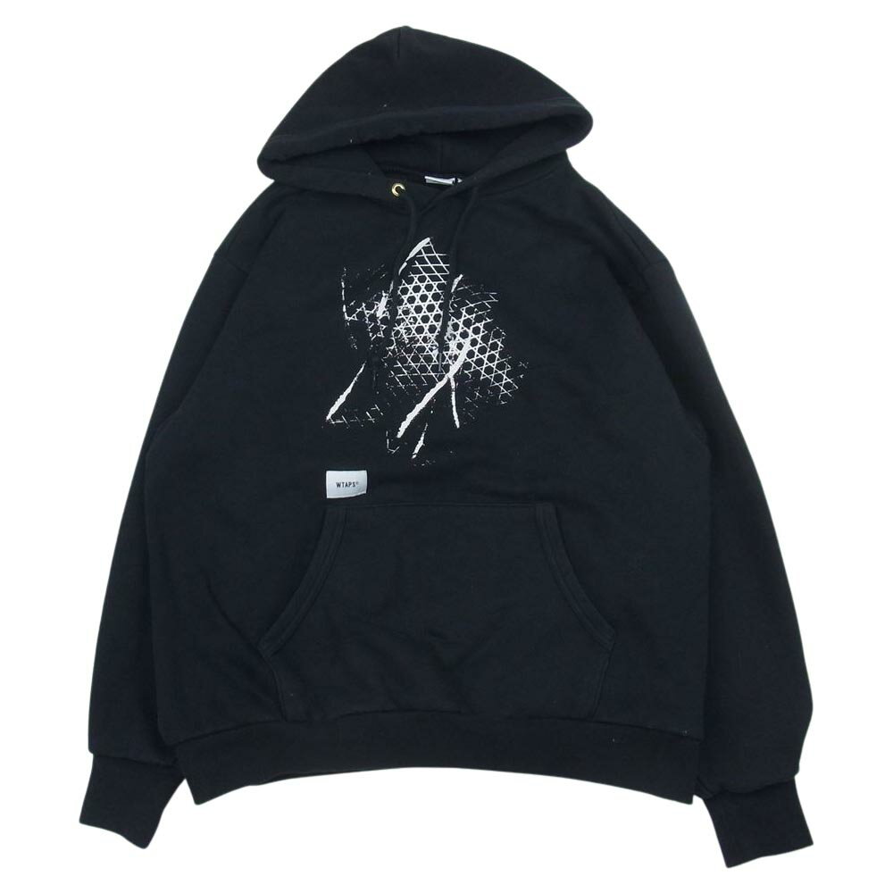 WTAPS ダブルタップス 20AW x VANS VAULT PULLOVER HOODY SWEAT MOSH PIT バンズ クロスボーン プルオーバー パーカー ブラック系 02 メンズ【古着】【中古】