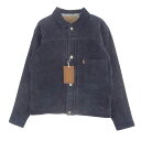 STANDARD CALIFORNIA スタンダードカリフォルニア SD Leather Jacket s996 レザー ジャケット ネイビー系 40 【新古品...