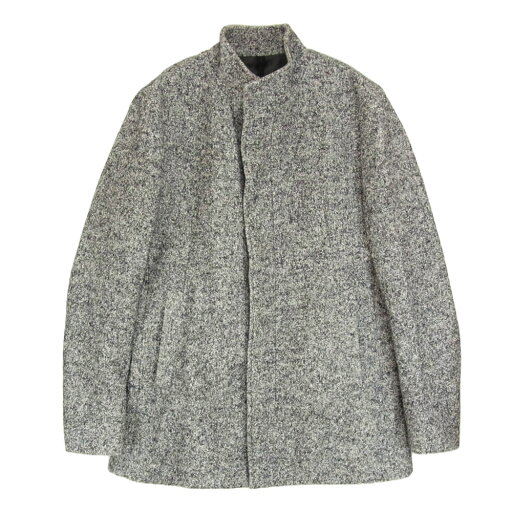ムッシュ ニコル MONSIEUR NICOLE 0562-4900 スタンド カラー ハーフ コート ブラック系 48 メンズ【古着】【中古】 ムッシュ ニコル MONSIEUR NICOLE 0562-4900 スタンド カラー ハーフ コート ブラック系 48 メンズ【古着】【中古】