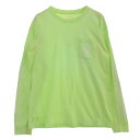 CHROME HEARTS クロムハーツ(原本無) Flame Sleeve L/S Tee フレイム 袖プリント 長袖Tシャツ カットソー ライトグリーン系 L メンズ【古着】【中古】