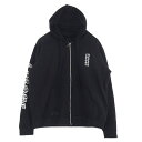 CHROME HEARTS クロムハーツ(原本無) 購入レシート付属 SWTSHRT HD ZIP アームロゴ ダガージップ ジップアップ フーディ パーカー ...