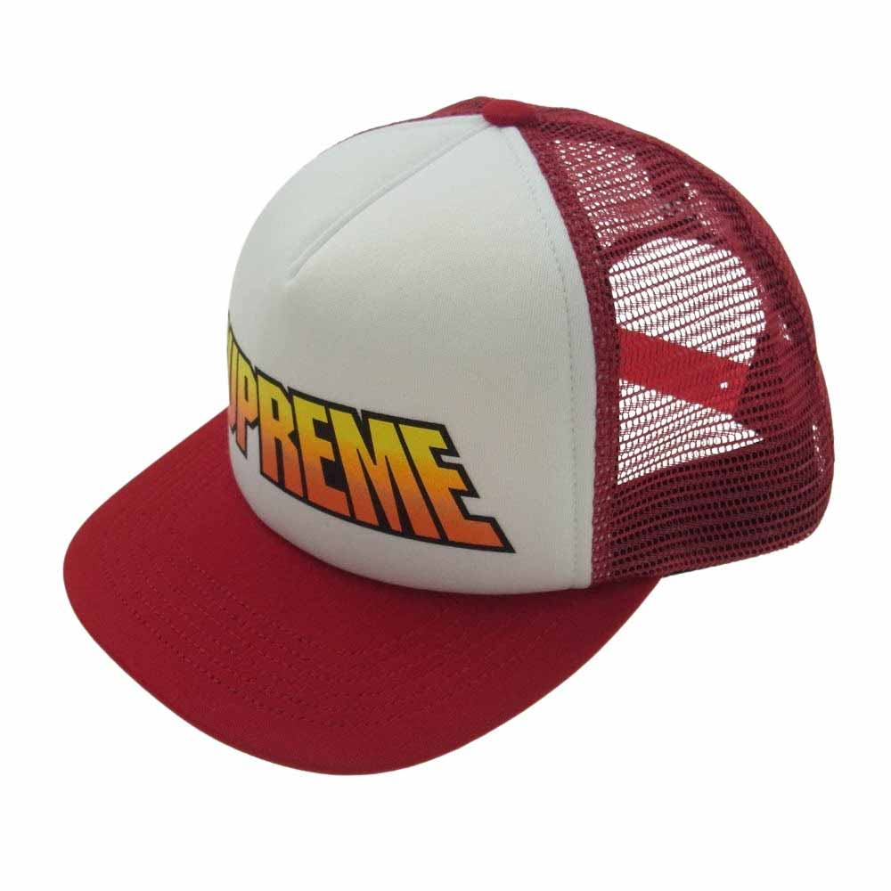 Supreme シュプリーム 24SS Gradient Mesh Back 5-Panel グラディエント フロントロゴ 6パネル メッシュ キャップ レッド系 メンズ【中古】