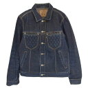 LOST CONTROL ロストコントロール LAW-BL8-01 DENIM JACKET デニム トラッカー ジャケット インディゴブルー系 38 メンズ【古着】【中古】