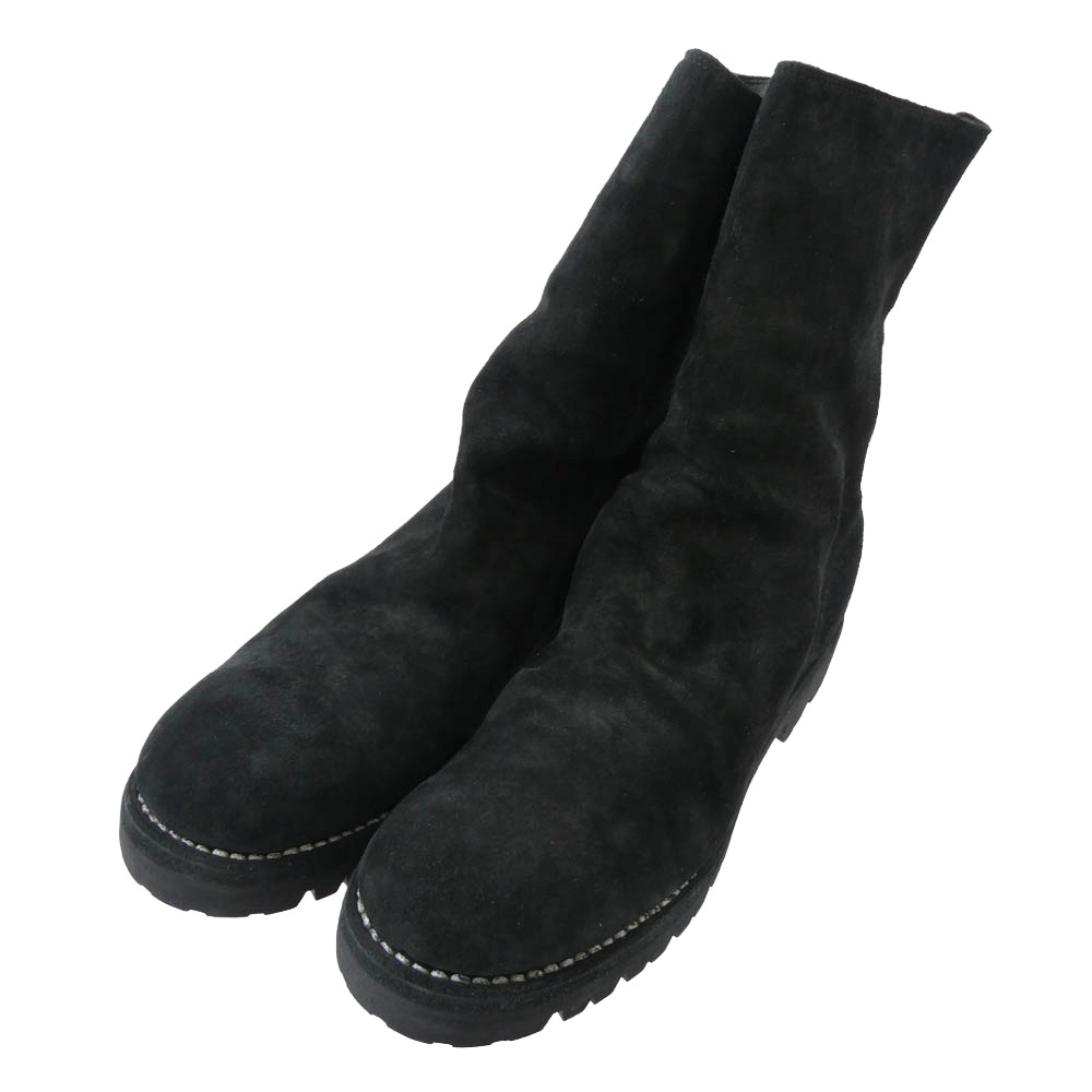 GUIDI グイディ 788V Back Zip High Boots HORSE FULL GRAIN バック ジップ ハイ ブーツ ブラック系 44 【極上美品】 メンズ【中古】