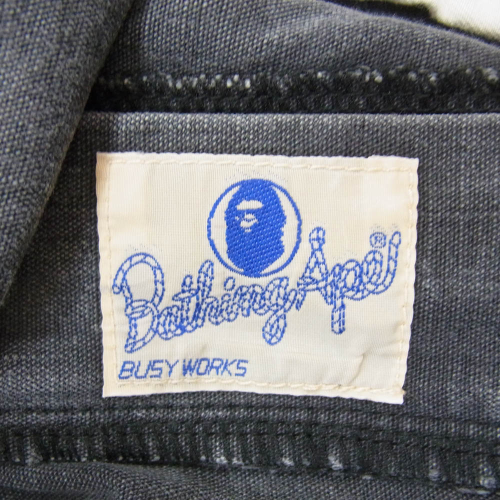 A BATHING APE アベイシングエイプ 001PT0301002X BAPE FACE PAINTER PANTS フェイス プリント ペインター パンツ ブラック系 L メンズ【古着】【中古】 3