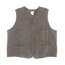 POST OVERALLS ポストオーバーオールズ 24AW 1502-TWB TWB Fleece Vest フリース ベスト ブラウン系 L メンズ【古着】...
