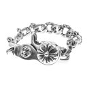 CHROME HEARTS クロムハーツ（原本無） ブレスレット 13リンク ファンシー リンク クリップ ブレスレット シルバー系 メンズ【中古】