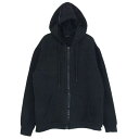 GIVENCHY ジバンシィ 13F7150690 ZIPPED Hoodie ジップアップ サイドジップ フーディ パーカー ブラック系 M メンズ【古着】【中古】