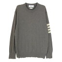THOM BROWNE トムブラウン MKCO54A-00014415 4BAR ウール ニット 長袖 ロングスリーブ セーター グレー系 4 メンズ【古着】【中古】