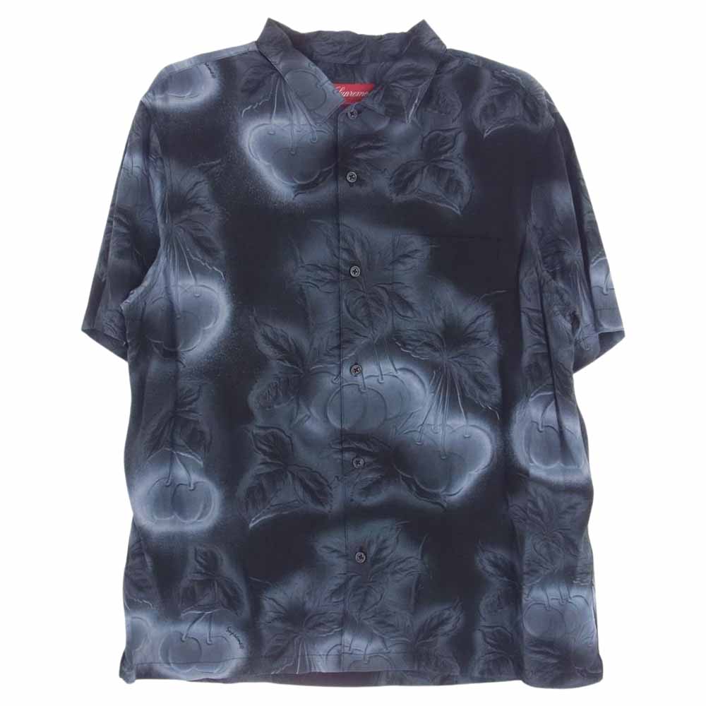 Supreme シュプリーム 半袖シャツ 23SS Cherries S/S Shirt チェリーズ 半袖 シャツ ブラック系 グレー系 M メンズ【古着】【中古】