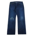 【～5/1期間限定価格】VISVIM ビズビム パンツ 20AW 0120205005028 SOCIAL SCULPTURE DRY DENIM-11 デニム ダメージ加工 パンツ インディゴブルー系 4 【美品】 メンズ【古着】【中古】