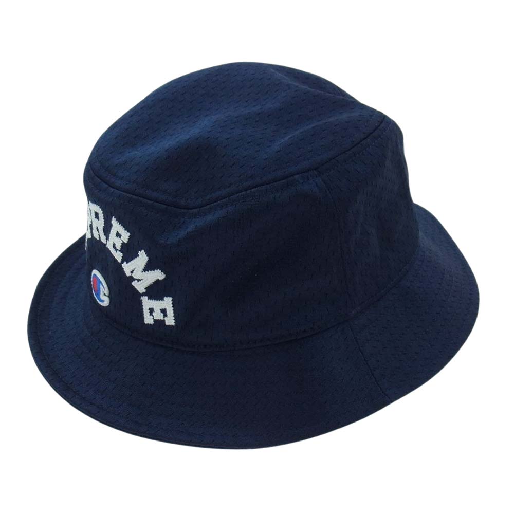 Supreme シュプリーム 24SS × Champion チャンピオン Mesh Crusher Hat メッシュ クラッシャー ハット ネイビー系 S/M メンズ【中古】