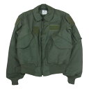 ユーエスアーミー US ARMY 米軍 2010年度会計 CWU-45P Valley Apparel バレイアパレル フライトジャケット ミリタリージャケット セージグリーン カーキ系 M メンズ【古着】【中古】