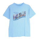 STANDARD CALIFORNIA スタンダードカリフォルニア CALIFORNIA カリフォルニア ロゴプリント クルーネック 半袖 Tシャツ ライトブル...