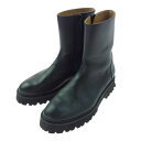 カミナンド CAMINANDO サイドジップ レザーショートブーツ ブラック系 8 メンズ【中古】(4)