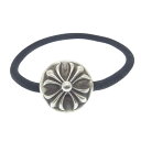 CHROME HEARTS クロムハーツ（原本無） HAIRBAND CROSS CH オールドモデル クロスボール ボタン ヘアゴム シルバー コンチョ シルバー系 メンズ【中古】