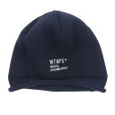 WTAPS ダブルタップス 帽子 23AW 232MADT-HT02 Beanie 02 / CTPL. Coolmax. Fortless クールマックス ビーニー ニット キャップ ネイビー系 メンズ【中古】