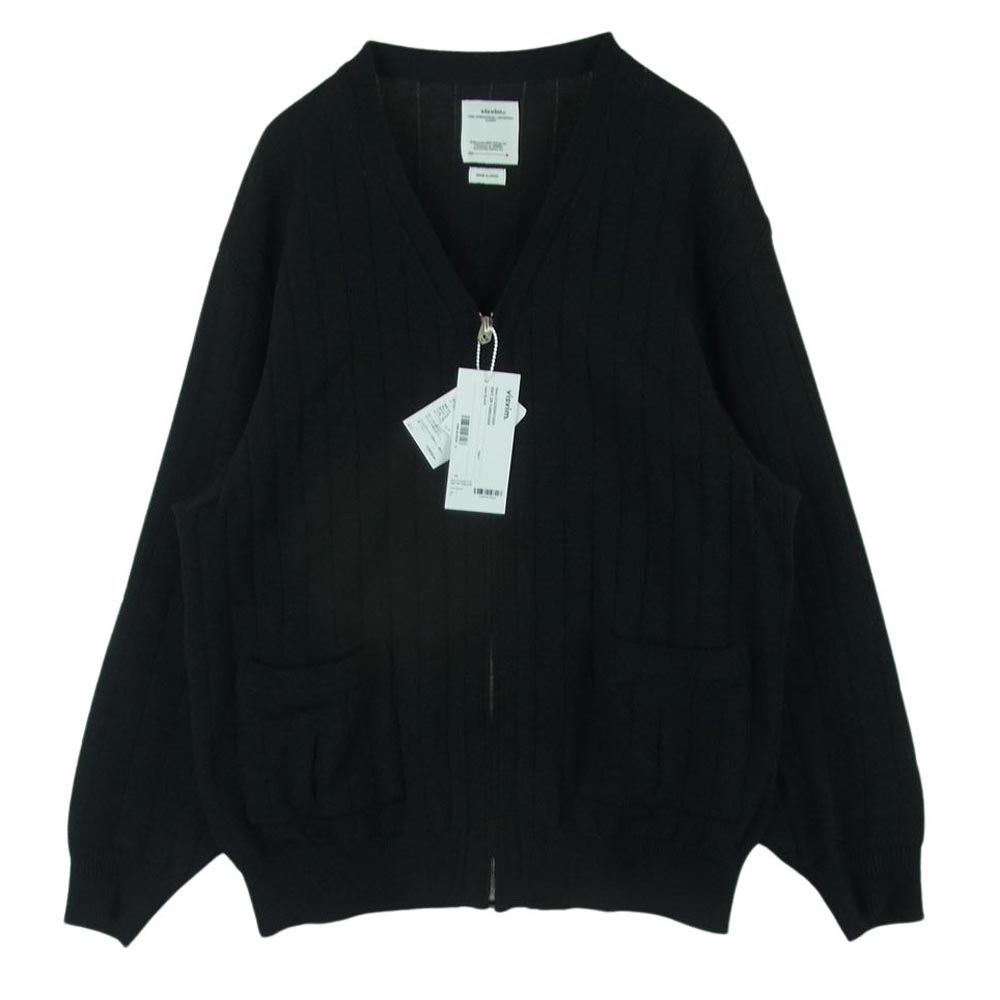 VISVIM ビズビム 23AW 0123205012005 KNIT ZIP CARDIGAN ニット ジップ カーディガン ブラック系 3 メンズ【古着】【中古】