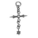 CHROME HEARTS クロムハーツ（原本無） ペンダントトップ ROLY CROSS ローリークロス チャーム ペンダント トップ シルバー系 メンズ【中古】