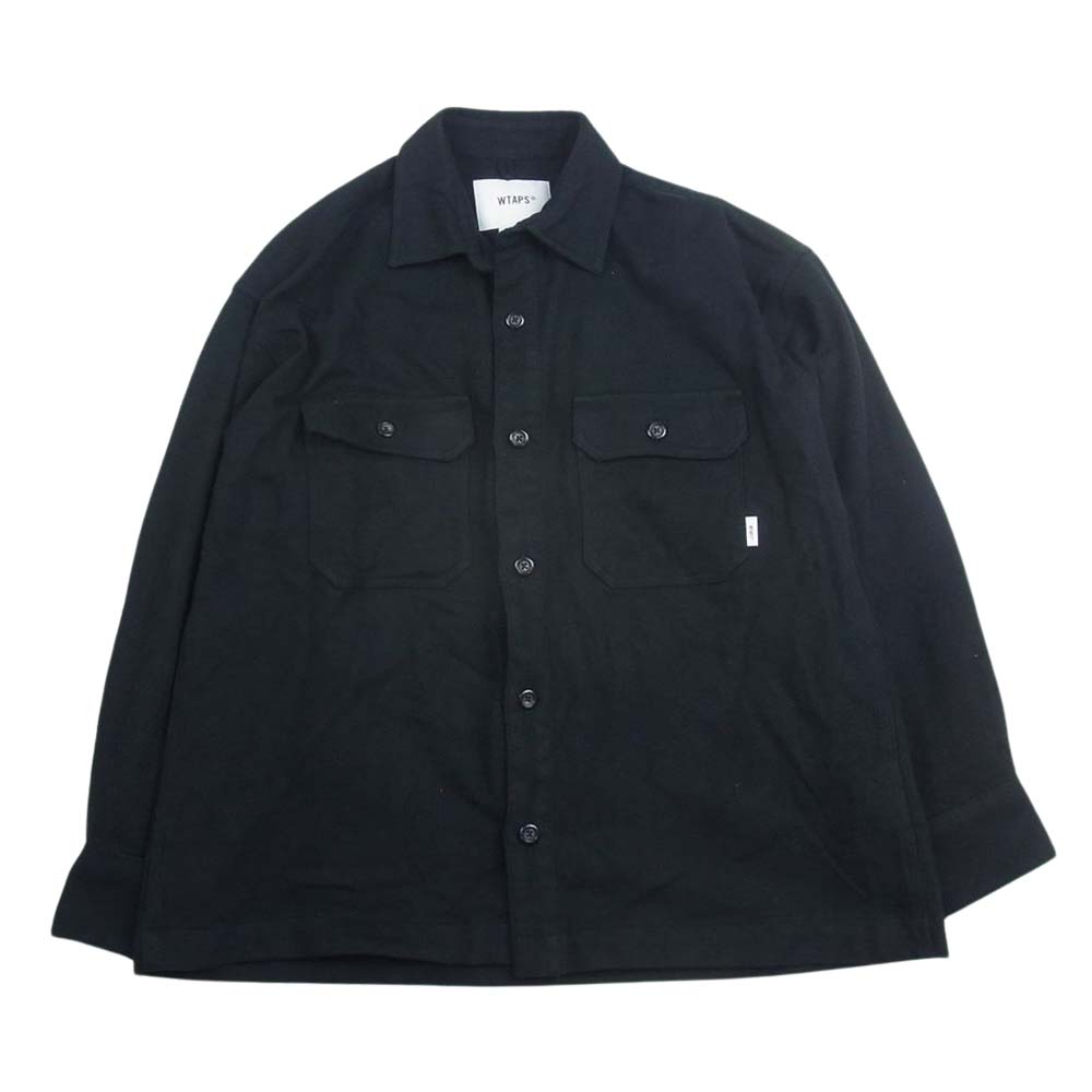 WTAPS ダブルタップス 23AW 232TQDT-SHM03 DECK 02 LS COTTON.TWILL コットンツイル ワークシャツ ジャ..