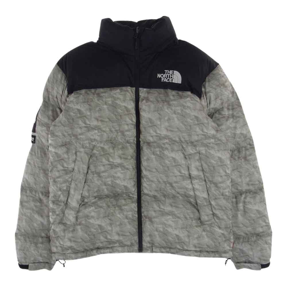 Supreme シュプリーム ダウンジャケット 19AW ノースフェイス THE NORTH FACE Paper Print Nuptse Jack..