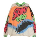 SAINT MICHAEL セントマイケル 24SS SM-YS8-0000-018 RACING LS TEE レーシング 長袖 Tシャツ オフホワイト系 OS メンズ【古着】【中古】(4)