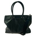 COACH コーチ F71562 ヘリテージ レキシントンレザー 2WAYショルダー ビジネス トートバッグ ブラック系 メンズ【中古】(4)