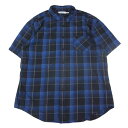 nonnative ノンネイティブ NN-S3910 DWELLER S/S SHIRT RELAXED FIT COTTON TWILL PLAID リラックス フィット コットン ツウィル プライド ショートスリーブ 半袖 シャツ ネイビー系 3 メンズ【古着】【中古】