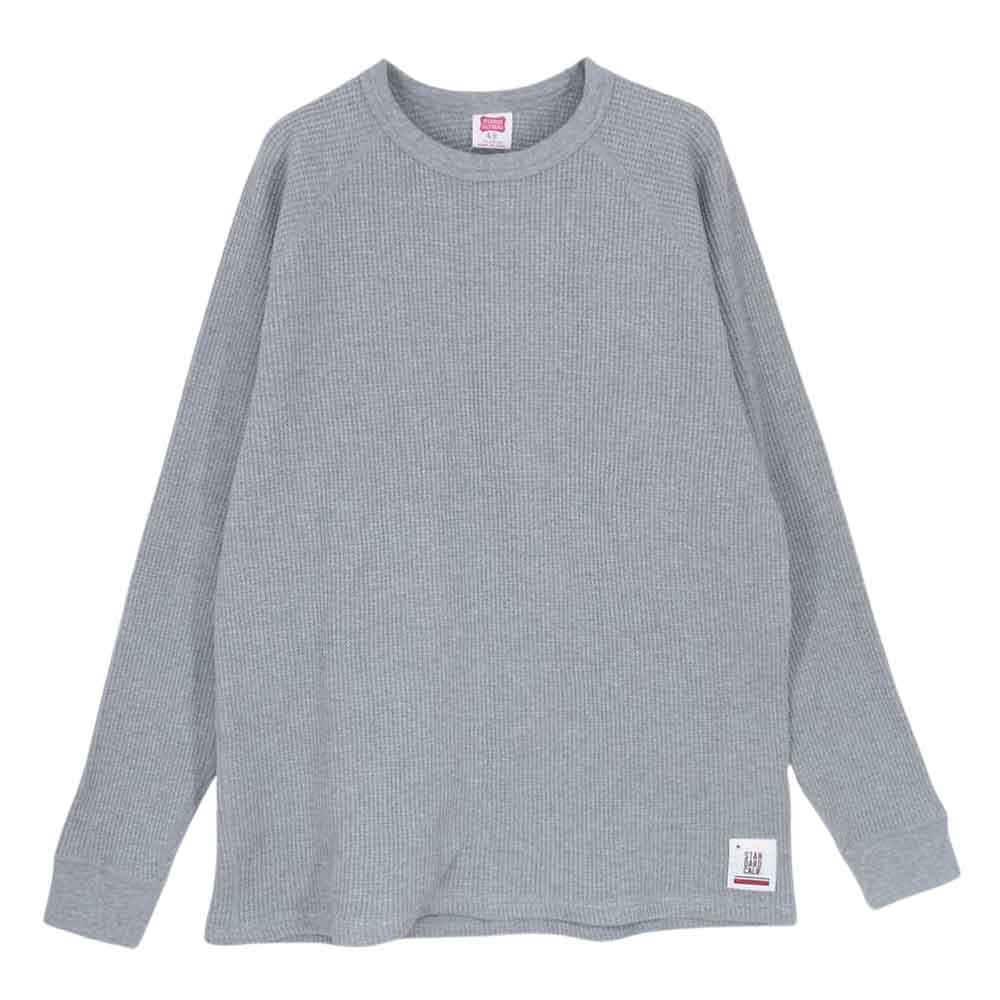 STANDARD CALIFORNIA スタンダードカリフォルニア カットソー SD Heavyweight Honeycomb Thermal Long Sleeve ヘビー ウェイト ワッフル サーマル 長袖 Tシャツ グレー系 S 【極上美品】 メンズ【古着】【中古】