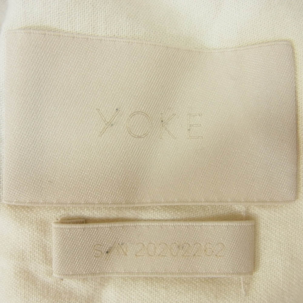 YOKE ヨーク 20AW YK20AW0150P WOOL FLANNEL BACK SLIT STRAGIHT TROUSERS ウール フランネル バックスリット ストレート トラウザー パンツ ブラウン系 3 メンズ【古着】【中古】