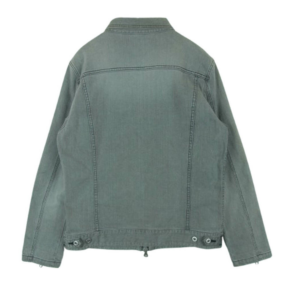 NO ID. ノーアイディ 846035-319B フルジップ デニム ジャケット コットン ポリウレタン 日本製 グレー系 3 メンズ【古着】【中古】