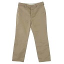 WACKO MARIA ワコマリア GP-103 BLANK LINE CHINO TROUSERS TYPE-2 チノパン トラウザー パンツ ベージュ系 L メンズ【古着】【中古】