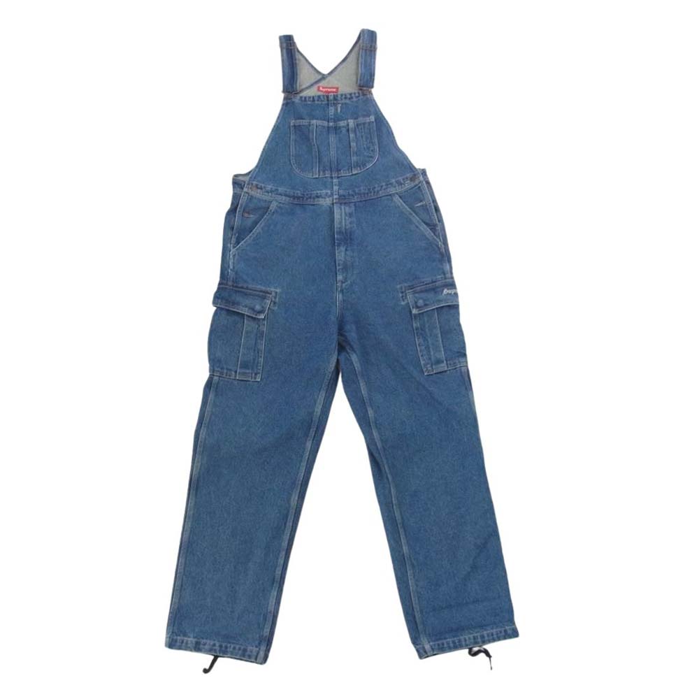 Supreme シュプリーム オーバーオール 22AW Cargo Denim Overalls カーゴ デニム オーバーオール インディゴ インディゴブルー系 L メンズ【古着】【中古】