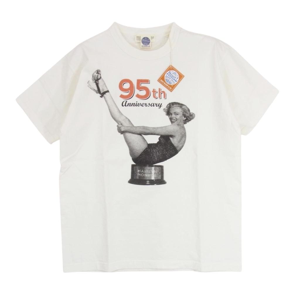 TOY 039 S McCOY トイズマッコイ TMC2239 95th ANNIV. MARILYN MONROE TEE SHIRT マリリン モンロー 半袖 Tシャツ ホワイト系 M 【新古品】【未使用】 メンズ【古着】【中古】