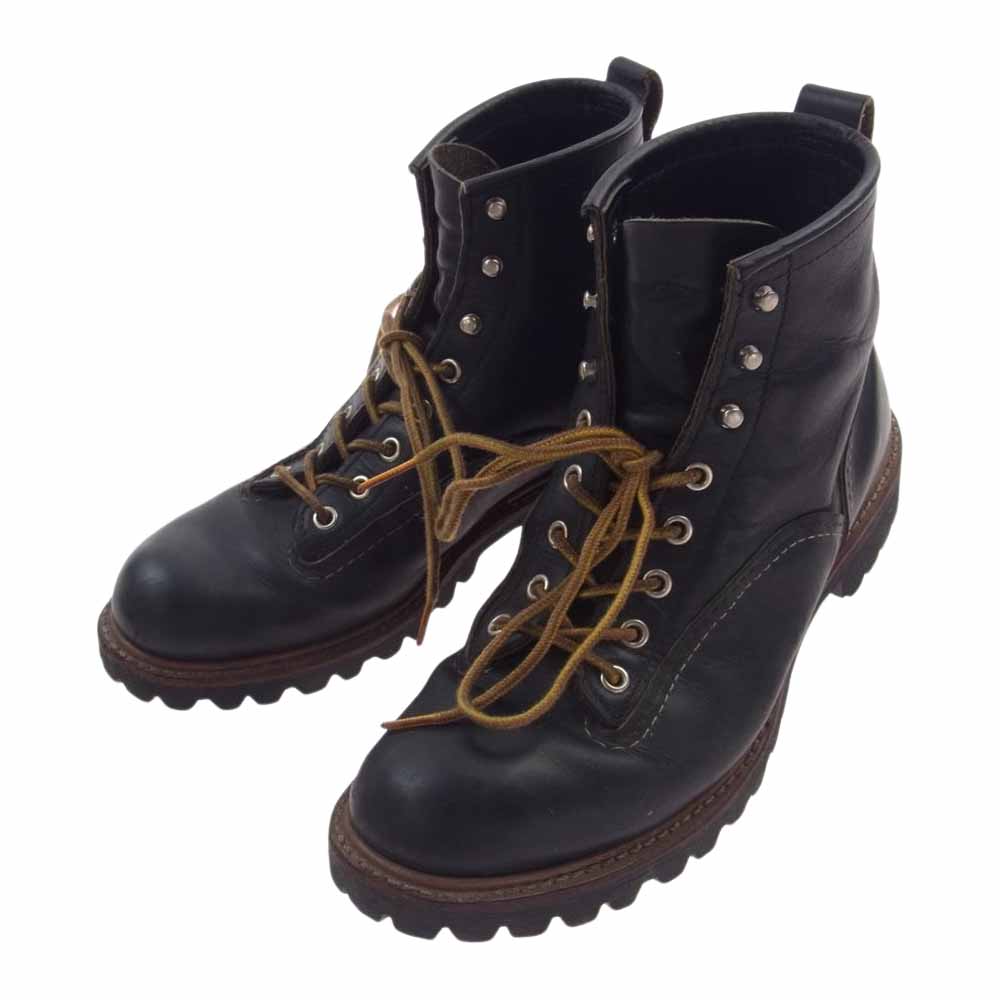 RED WING レッドウィング ブーツ 2935 ラインマン ビブラムソール ロガーブーツ ワークブーツ ブラック系 8 1/2 D メンズ【中古】