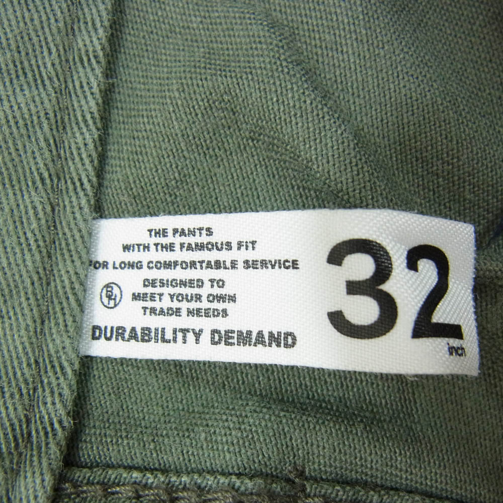 BOUNTY HUNTER バウンティーハンター ロゴ 刺繡 スタッズ パンツ カーキ系 32 メンズ【古着】【中古】