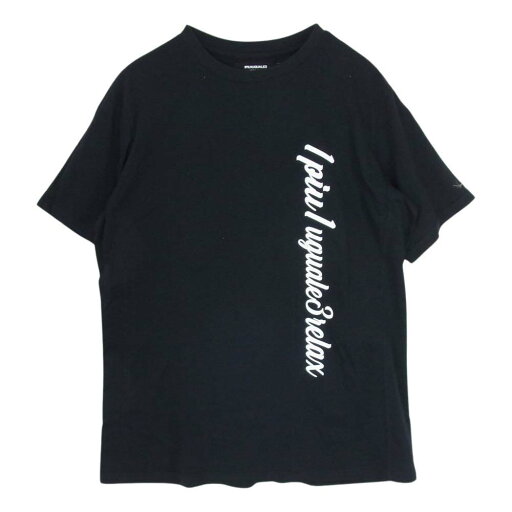 1piu1uguale3 ウノピュウノウグァーレトレ UST-24005 RELAX リラックス 縦ロゴ 半袖 Tシャツ ブラック系 L メンズ【古着】【中古】 1piu1uguale3 ウノピュウノウグァーレトレ UST-24005 RELAX リラックス 縦ロゴ 半袖 Tシャツ ブラック系 L メンズ【古着】【中古】