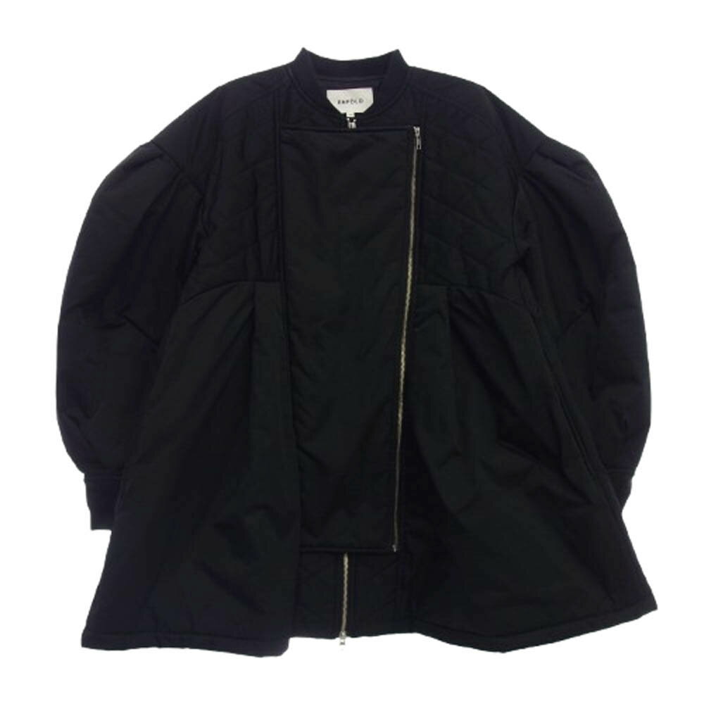 ENFOLD エンフォルド DICROS SOLO Twill egg エッグシルエット キルティング ジャケット ブラック系 38..