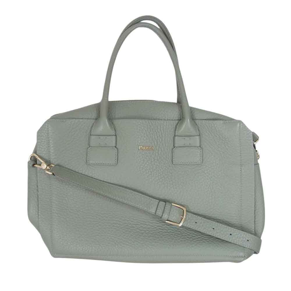 Furla フルラ 238088 F6876 カプリッチョ 2WAY ハンドバッグ ショルダーバッグ グレー系 レディース【中古】