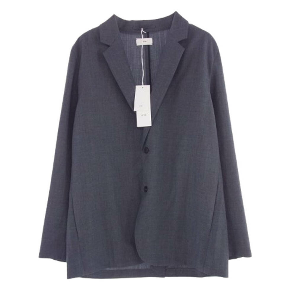 ATON エイトン JKAGGM0700 WOOL TROPICAL TAILORED JACKET ウールトロピカル 2B テーラードジャケット グレー系 06 【極上美品】 メンズ【古着】【中古】