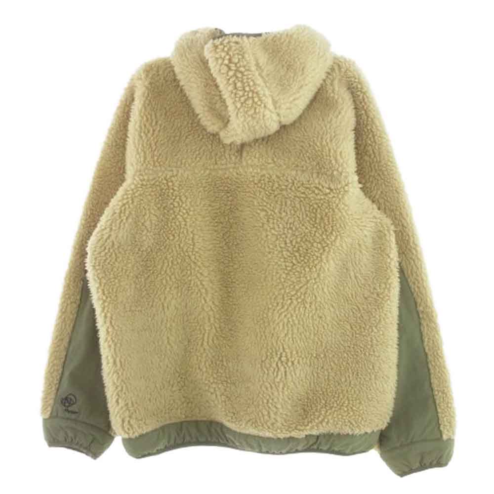 patagonia パタゴニア 20930FA USA製 Retro rhythm hoody レトロ リズム フーディー フリース ジャケット ベージュ系 M メンズ【古着】【中古】