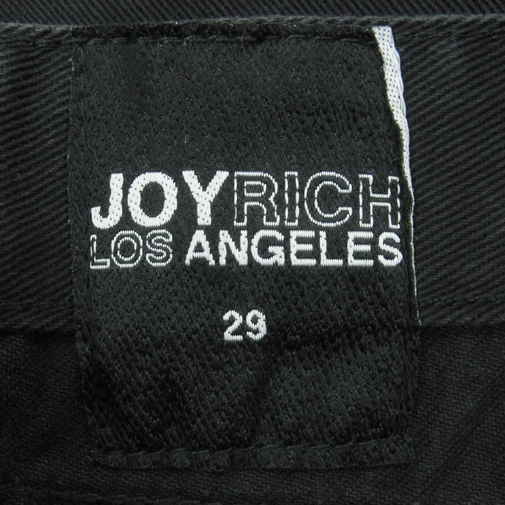 JOYRICH ジョイリッチ 星条旗 デニム ショーツ ハーフ ショート パンツ 中国製 ブラック系 ブルー系 レッド系 29 メンズ【古着】【中古】